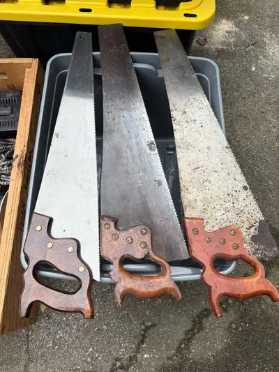 Vintage Hand Saw Set, View more