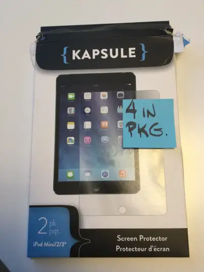 4 Brand New Screen Protectors for IPad Mini 2/3, View more