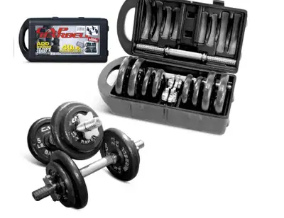 Cap Barbell Dumbbell Weight Set, 40-lb Set, 14-pc, View more
