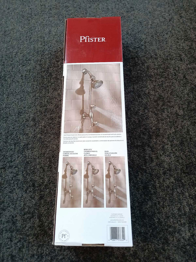 REDUCED: New Pfister Satin Nickel Drill less Shower in Plumbing, Sinks, Toilets & Showers in Strathcona County - Image 2