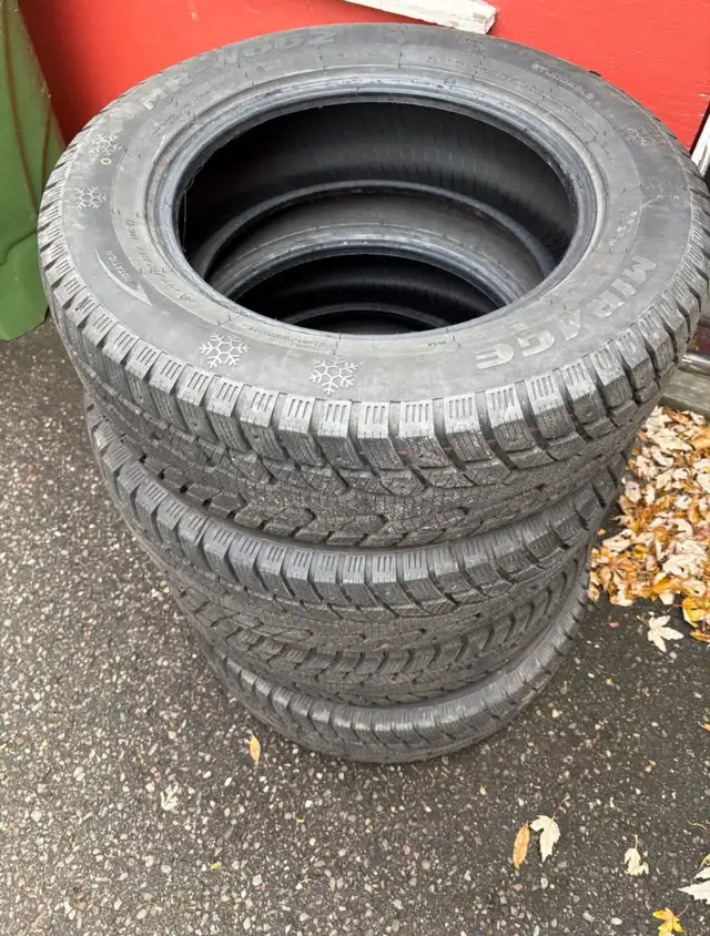 Like New! One-Season Use-4x Mirage Winter Tires-225/65R17 102H in Tires & Rims in Hamilton - Image 2