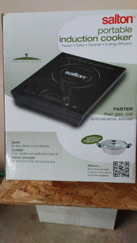 Portable induction cooker. 