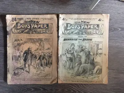 the New Boys Paper 1907 Antique 2 News Prop Newspaper Old Prop, View more