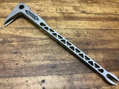 STILETTO 8 OZ. TITANIUM 12” CLAWBAR NAIL PULLER WITH DIMPLER, View more