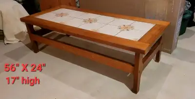 TEAK MID CENTURY coffee and end table. , View more