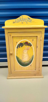 Toiletry Cabinet with hand painted Bunny design