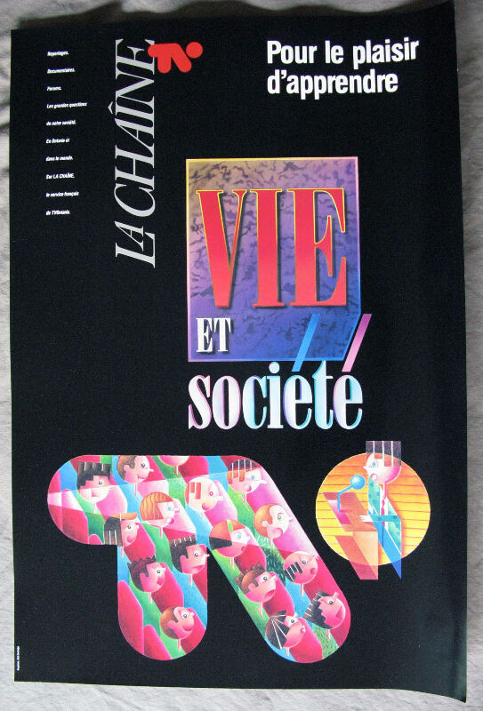 Affiches TFO '90 / posters dans Art et objets de collection  à Région de Mississauga/Peel