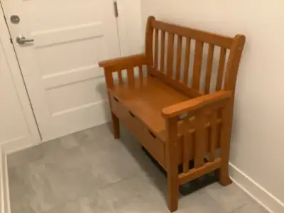 Banc d'entrée avec rangement et miroir, View more