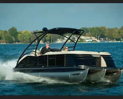 Beautiful pontoon boat with only *271 hours. Comes with trailer, tarp and a bunch of the required ge...