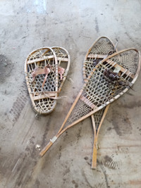 Antique Snow shoes for sale, two pair made in the 70's