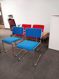 Blue Stacking Office Chair