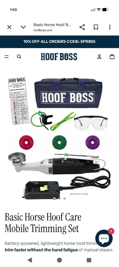 Hoof Boss Mobile Horse Trimmer, View more