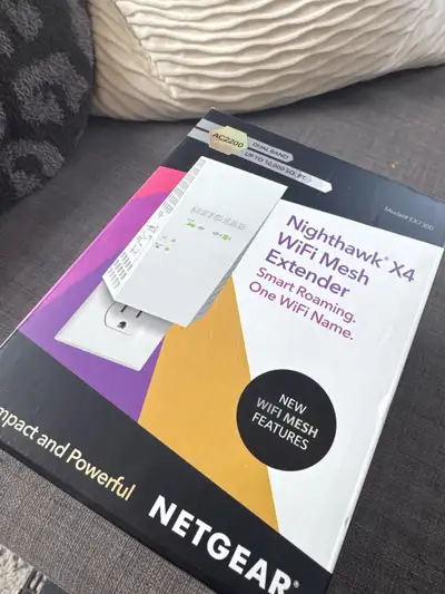 Mesh WiFi This Nighthawk Mesh Extender works with your home WiFi to create a powerful WiFi system fo...