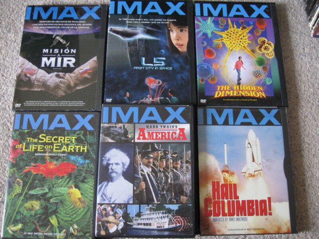 6 IMAX DVDS-New or excellent condition-$5 each in CDs, DVDs & Blu-ray in City of Halifax
