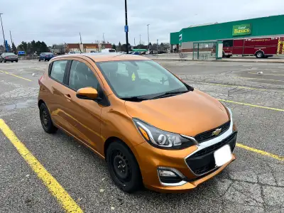 Good condition Orange Chevrolet Spark. Except a few scratches car doesn't have any big issue kind of...