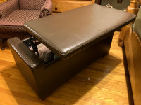 Ottoman, seat, storage,coffee table, with rested tabke