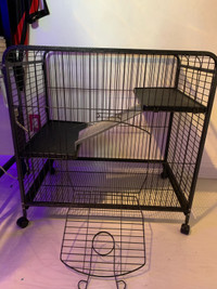 Cage with accessories 