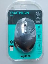 Logitech M720 Triathlon Multi-Device Wireless Mouse, Bluetooth