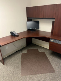 Corner Desk and Shelf unit combo