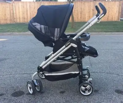 Stroller with Footrest for 2nd kid Peg Perego Pliko Switch, View more