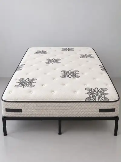 Queen bed and frame, View more