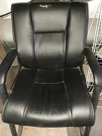 Used office chair. Black. Some wear. Good shape overall.