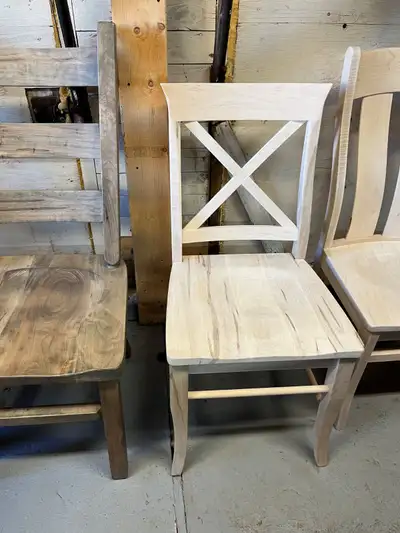 Modern X Back Chairs  By Provenance Harvest Tables, View more