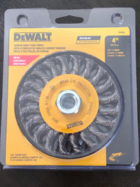 Dewalt 4” cable twist wheel 