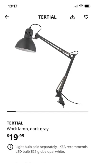 2 ikea lamps, View more