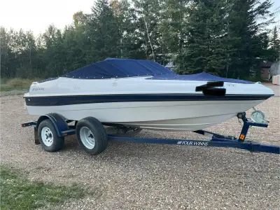 Fourwinns Freedom 170. Volvo Penta 3.0L inboard, 135hp. Fish finder, radio, lots of room for the fam...
