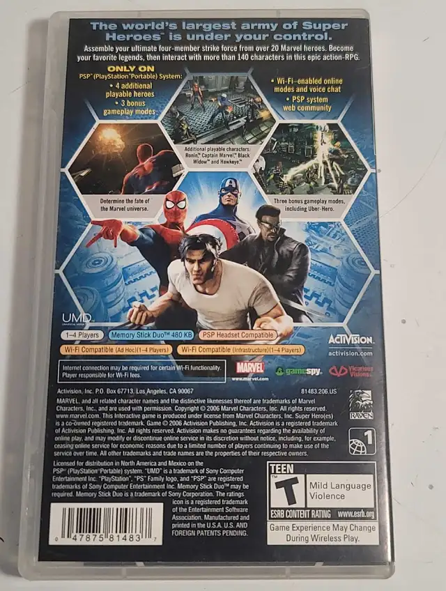 Marvel Ultimate Alliance PSP in Sony PSP & Vita in Barrie - Image 3