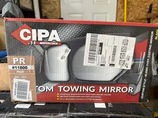 CIPA TRAILER TOW MIRRORS FITS 2004-2014 F150. LIKE NEW. EASY TO INSTALL AND REMOVE. ASKING 40.00. PL...