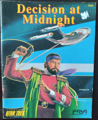 Decision At Midnight Adventure Star Trek Role Playing Module RPG