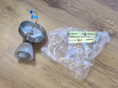 Single adjustable wall sconce (brushed stainless steel), View more