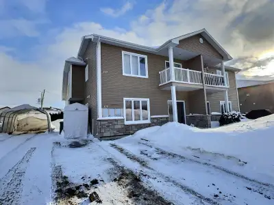 Je loue mon merveilleux grand 4 ½ lumineux, situé dans un immeuble de 4 logements à Chicoutimi-nord...