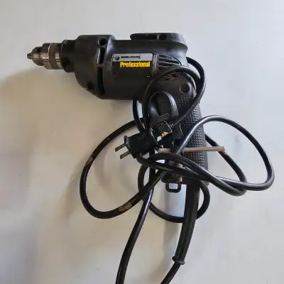 Black & Decker corded drill with chuck, View more