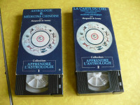 2 CASSETTES VHS-ASTROLOGIE & MÉDECINE CHINOISE- LA CARTE DU CIEL