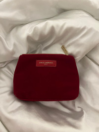Dolce & Gabbana red velvet beauty bag