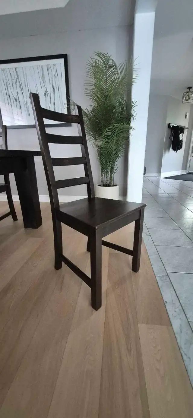 Solid Wood Dining Table and 6 Chairs in Dining Tables & Sets in Hamilton - Image 6
