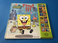 Spong Bob SQUarepants Find It Play-a-Sound Book$15
