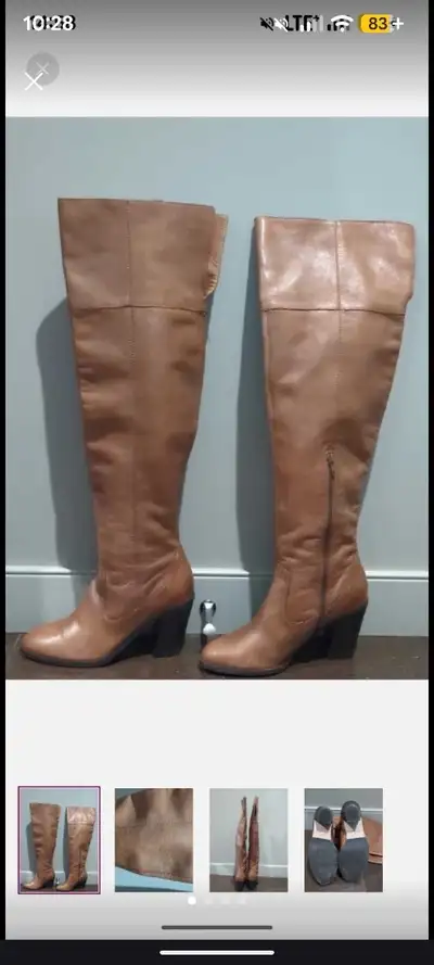 Corso Como over-the-knee leather boots size 8.5, View more