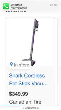 SHARK CORDLESS PET VAC