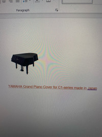 Yamaha C-1 Grand Piano Cover