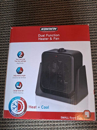 Konwin Dual Function Heater and Fan (never used) 