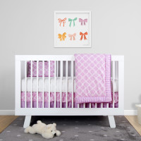 Baby bedding set  pink 9 piece and brand new