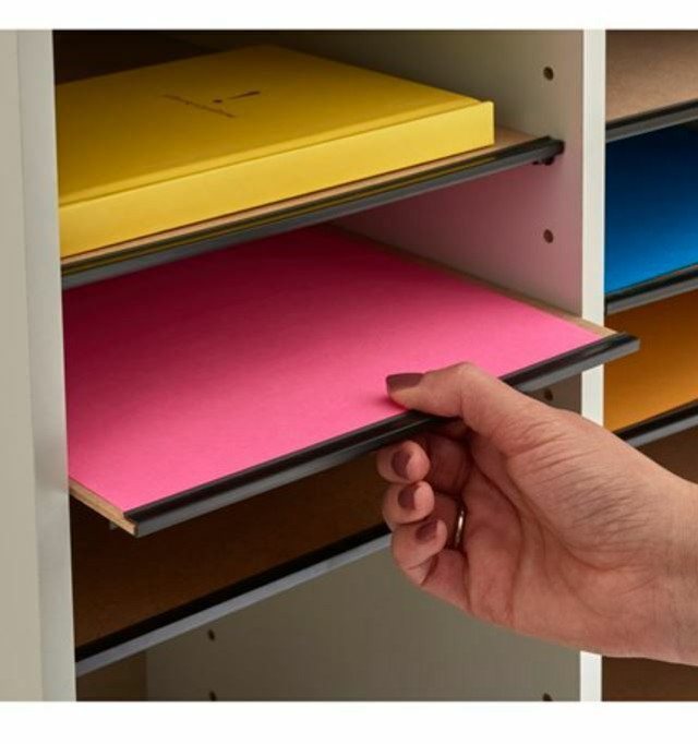Wood Adjustable Literature Organizer - 12 Compartment in Storage & Organization in Medicine Hat - Image 3
