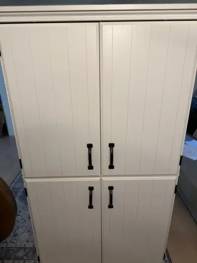 South Shore Farnel 4-Door Storage Cabinet – Pure White – New, View more