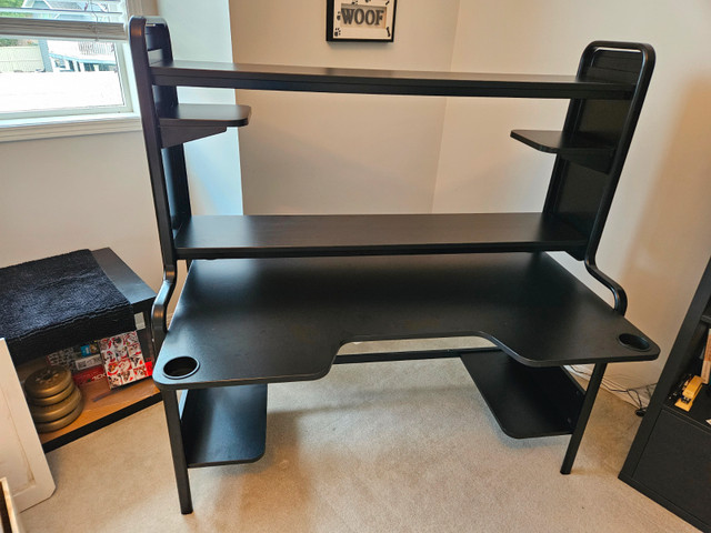 IKEA Student Desk / Gamer Station, Black in Desks in Calgary - Image 3