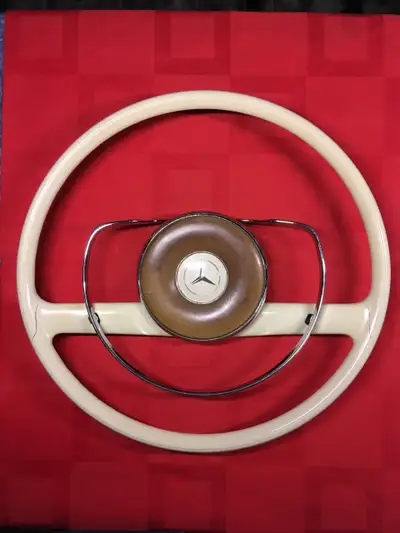 Mercedes W113 ivory white Steering Wheel 1963 -1971 ....... will fit other Benz from these years Mer...