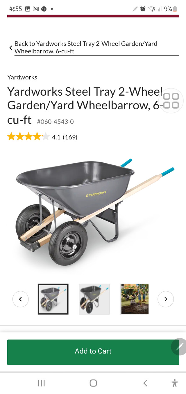 Shovels 30$ each and wheelbarrow for sale 150$ dans Outils d'extérieur et entreposage  à Chatham-Kent - Image 3
